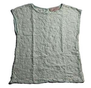 Women's Ann Taylor LOFT Floral Lace Short Sleeve Blouse, Size XSP